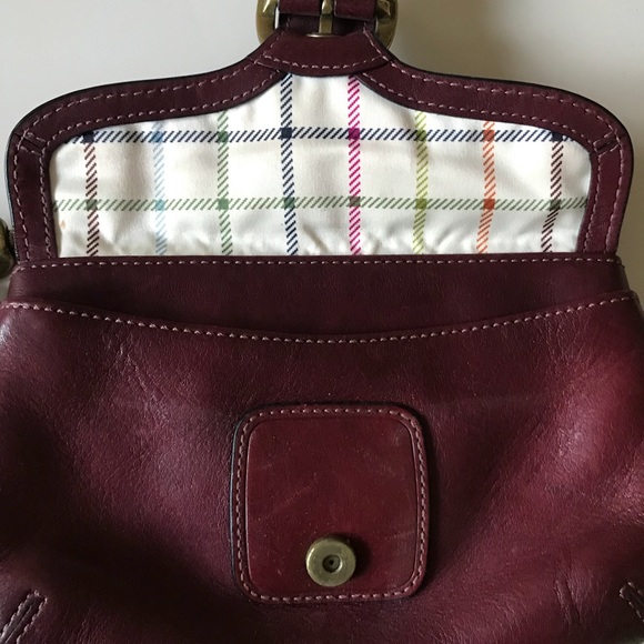 Maroon Coach wristlet - Picture 4 of 7